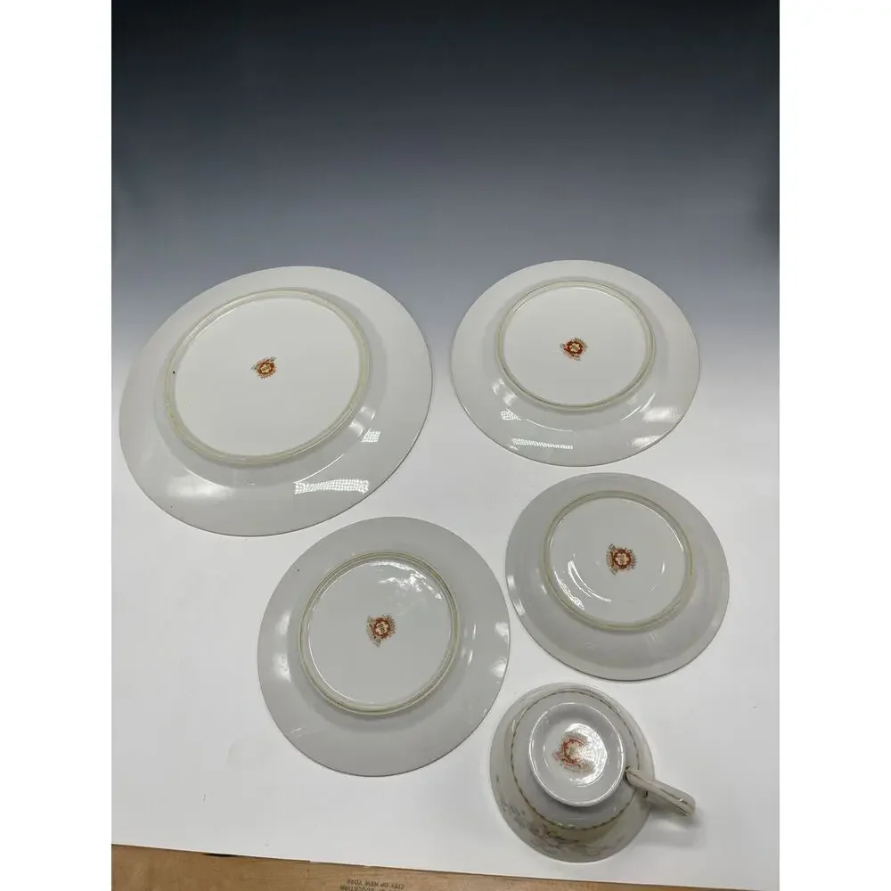 Damars DM Tajimi 5-Pc Place Setting‎ OCCUPIED Japen 1940's Dinnerware